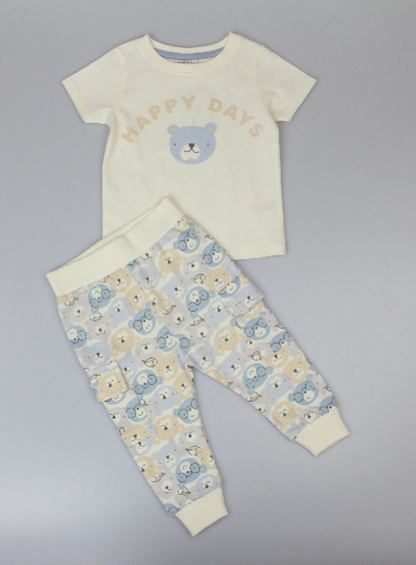 Baby Boys T-Shirt & Jog Pant Set - Happy Days(1-2yrs) (PK6) J33894