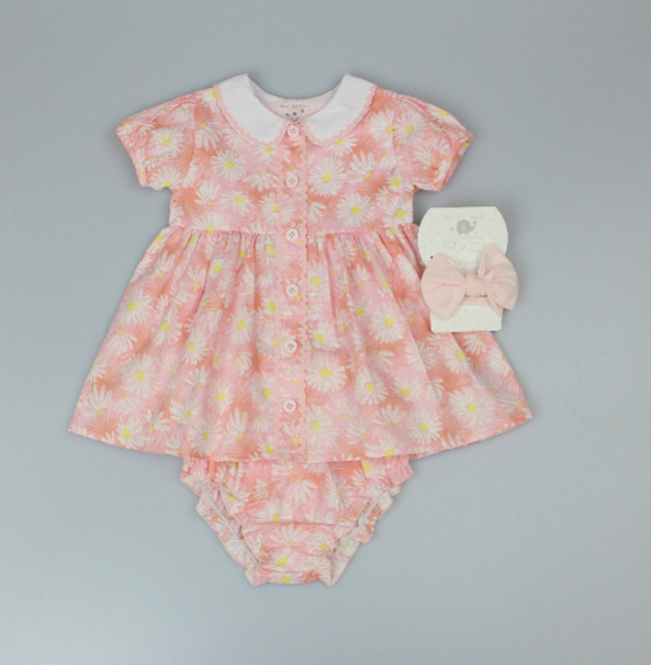 Baby Girls All Over Print Lined Dress, Pant & Headband (1-2 Years) (PK6) J33982