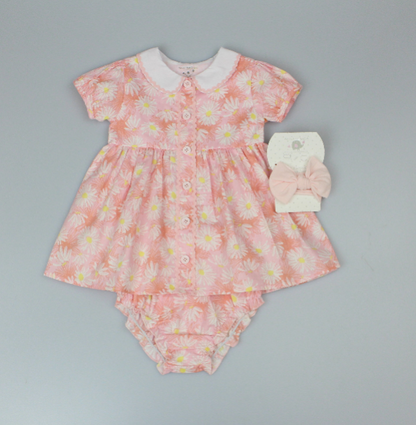 Baby Girls All Over Print Lined Dress, Pant & Headband (1-2 Years) (PK6) J33982