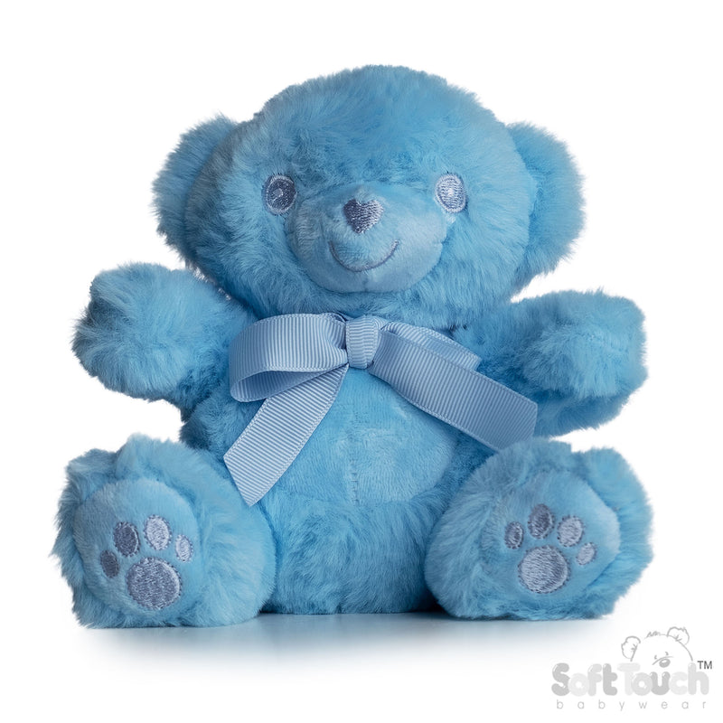 BLUE TEDDY BEAR W/PAWS - 15 CM (PK6) TB115-B