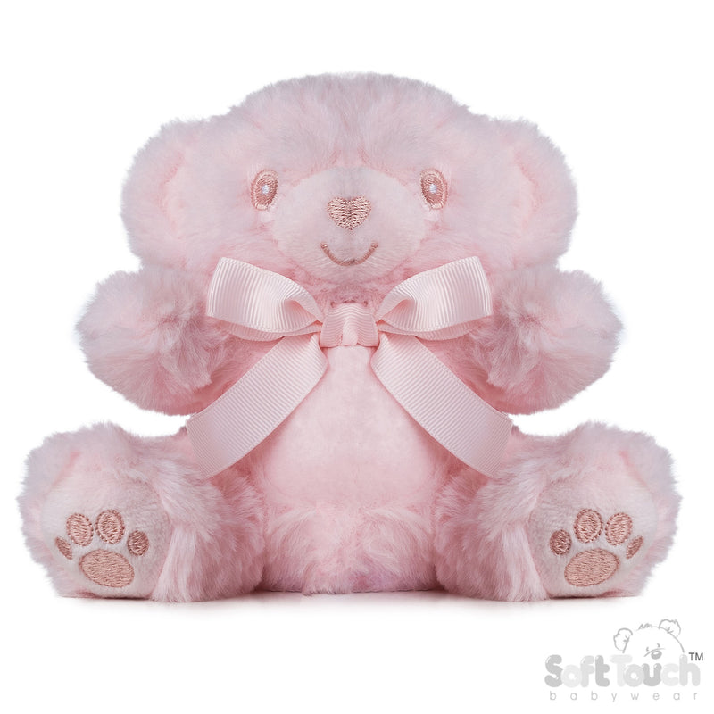 PINK TEDDY BEAR W/PAWS - 15 CM (PK6) TB115-P