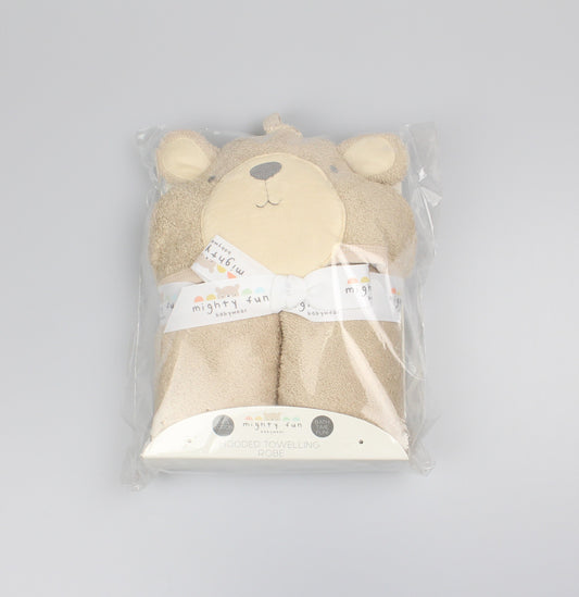 Baby Novelty Hooded Robes - Beige Teddy (PK6) (75x75cm) K14283