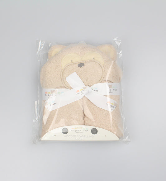 Baby Novelty Hooded Robes -  Vanilla lion (PK6) (75x75cm) K14287