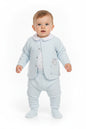 Baby Boys 3pc Set - Sky/Cat  (0-6M) (PK6) J13953