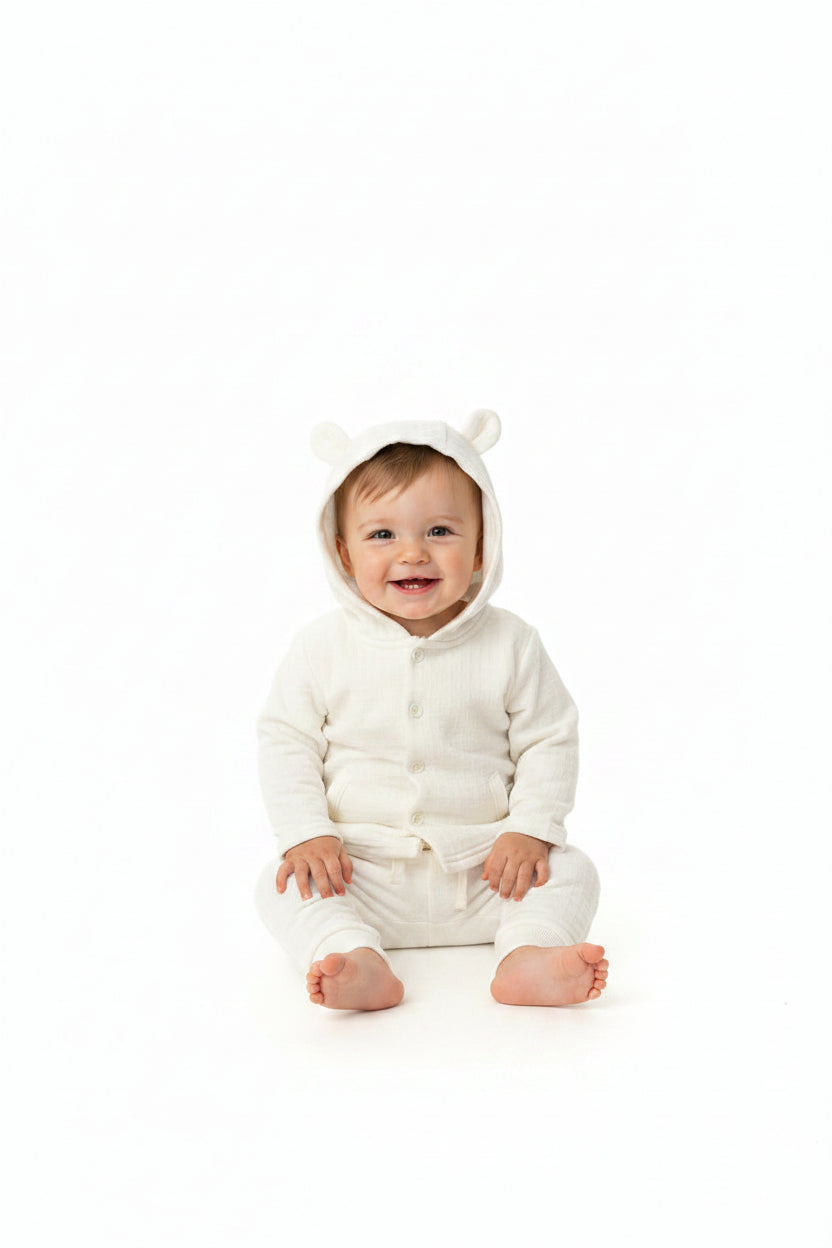 Quilted 3pc Jacket Set - Cream (0-9M) (PK6) M15962