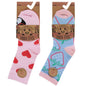Girls 3 Pack Cotton Rich Design Socks (6-3.50 (PK 12) 43B873