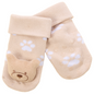 Baby Novelty Socks with Rattle - Teddy (0-12) (PK6) 44B1027
