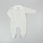 Baby Velour All in One - Grey/Ted (0-9M) (PK6) M15974