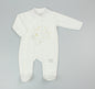 Baby Velour All in One - Cream/Bunny (0-9M) (PK6) M15978