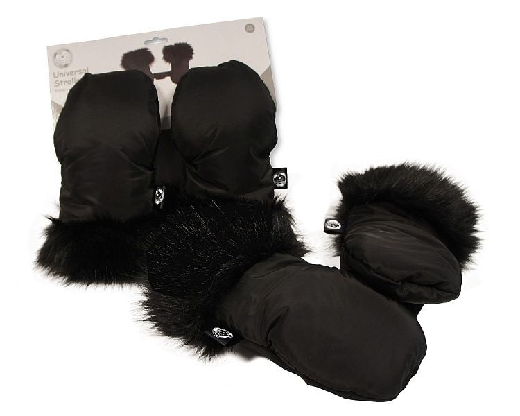 Baby Stroller/ Pram Gloves with Fur Trim and Magnets (PK6) Ac-50-0019