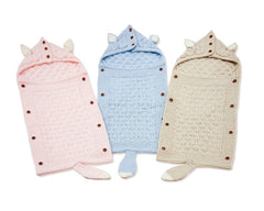 Knitted Baby Swaddle Bag with Ears and Tail (PK1) (80X35cm) BH-18-0147