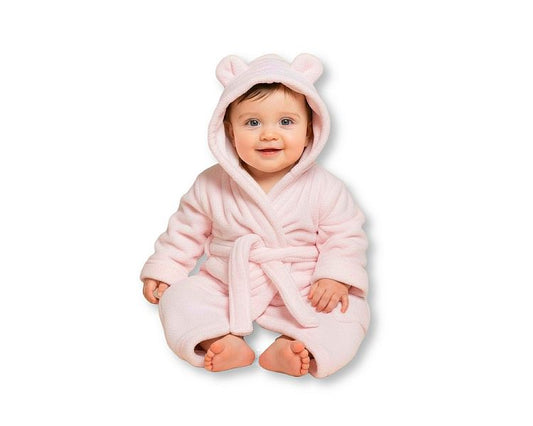 Supersoft Baby Dressing Gown/ Robe -Pink (PK6) (3-24m) BIS-2020-2345p