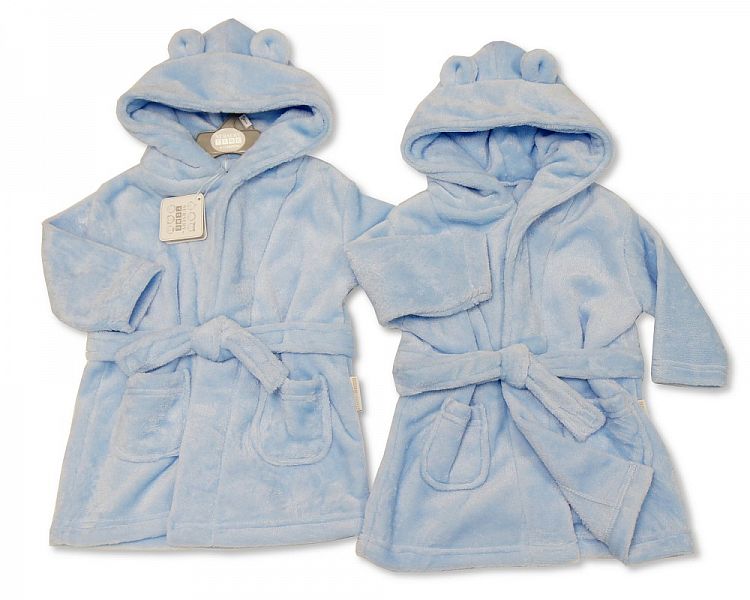 Supersoft Baby Dressing Gown/ Robe -Sky (PK6) (3-24m) BIS-2020-2345s