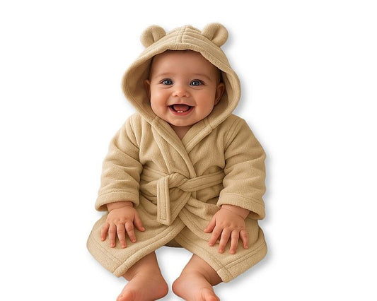 Supersoft Baby Dressing Gown/ Robe -Taupe (PK6)(3-24m) BIS-2020-2345T