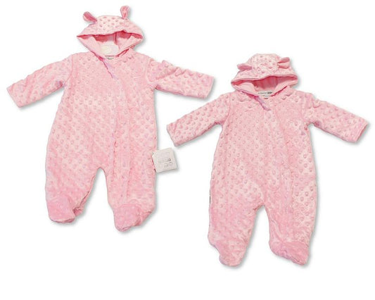 Baby Girls Hooded All-In-One with Ears (NB-6m) (PK6) BIS-2020-2609