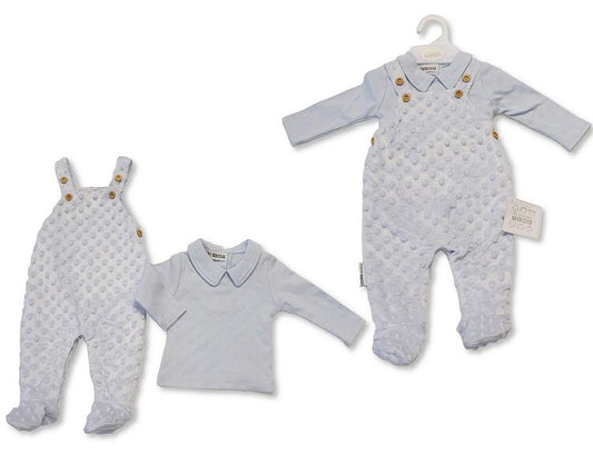 Baby Boys 2 pcs Dungaree Set (NB-6m) (PK6) BIS-2020-2613