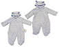 Baby Boys Hooded All-In-One with Ears (NB-6m) (PK6) BIS-2020-2614