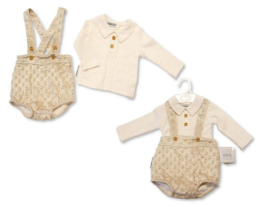 Baby 2 pcs Short Dungaree Set (NB-6m) (PK6) BIS-2020-2616