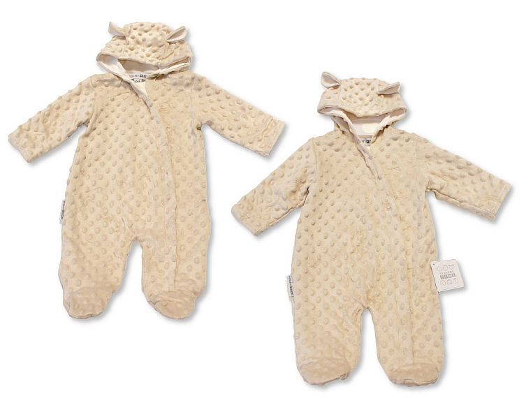 Baby Hooded All-In-One with Ears (NB-6m) (PK6) BIS-2020-2619