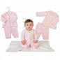Baby Girls Heart Embossed 2 pcs Set (NB-9m) (PK6)  BIS-2020-2621