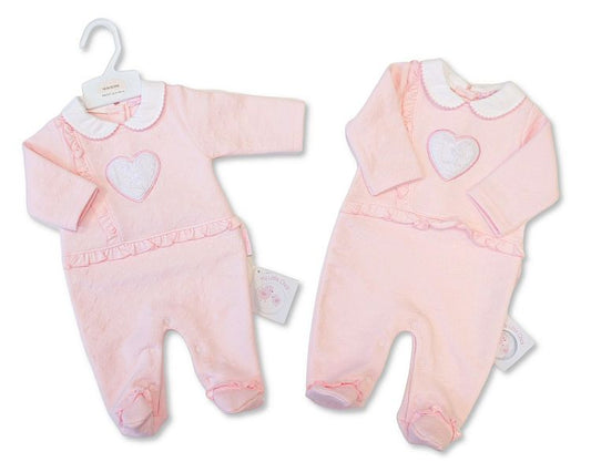 Baby Girls All-In-One - Heart (NB-6m) (PK6)  BIS-2020-2625