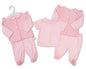 Baby Girls Jacquard 3 pcs Set with Bows (NB-9m) (PK6)  BIS-2020-2632