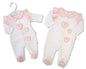 Baby Girls All-In-One with Bow - Cuddle Me (NB-6m) (PK6)  BIS-2020-2635