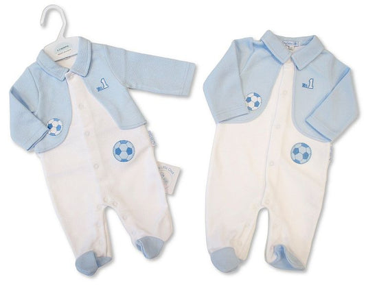 Baby Boys All-In-One with Faux Waistcoat - No 1 (NB-6m) (PK6)  BIS-2020-2641