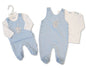 Baby Boys 2 pcs Dungaree Set - Snowballs (NB-9m) (PK6)  BIS-2020-2643