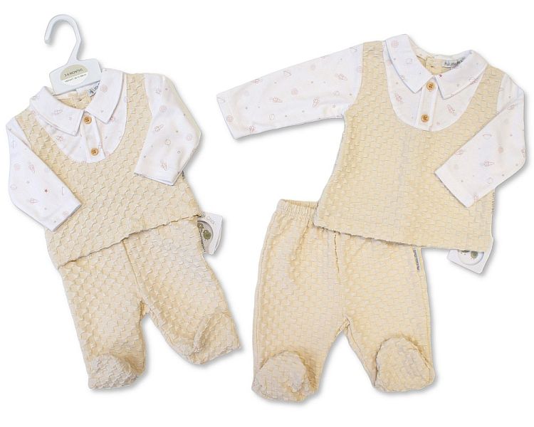 Baby Boys 2 pcs Jacquard Set - Space (NB-9m) (PK6)  BIS-2020-2652
