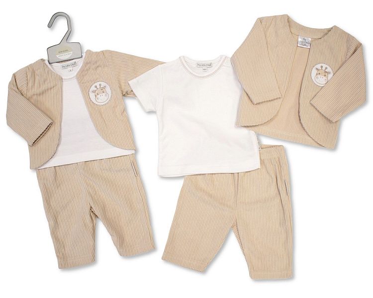 Baby 3 pcs Set- Giraffe (NB-9m) (PK6)  BIS-2020-2657