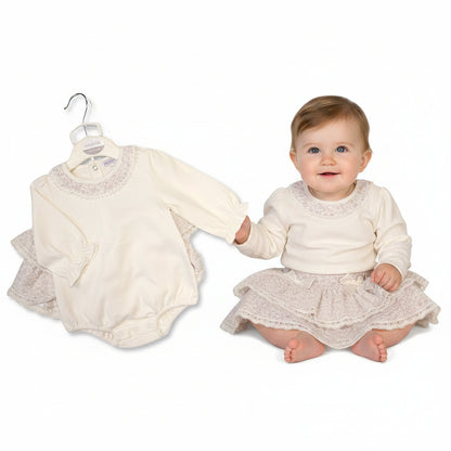 Baby Girls Jacquard Skirt/Bodysuit Set with Bows (NB-9m) (PK6)  BIS-2020-2662