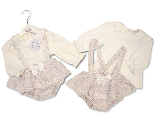 Baby Girls Jacquard 2 pcs Skirt Set with Bow (NB-9m) (PK6)  BIS-2020-2663