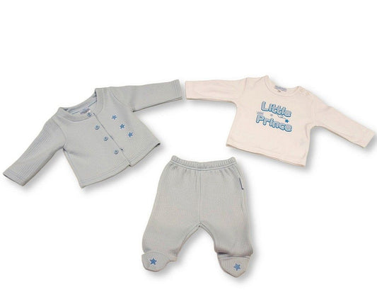 Baby Boys 3 pcs Set - Little Prince (PK6) (NB-6m) BIS-2020-2665