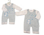 Baby Boys 2 pcs Dungaree Set - Elephant (PK6) (NB-6m) BIS-2020-2678