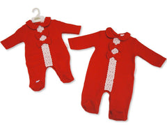 Baby Girls All in One with Lace and Bows (PK6) (NB-6m) BIS-2020-2706