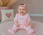 Baby Girls 2 pcs Set with Diamante Applique (NB-6m) (PK6) - BIS-2020-2711
