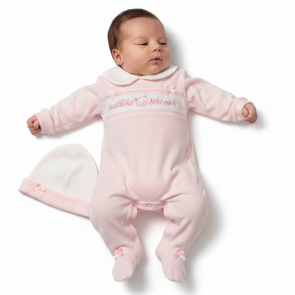 Baby Girls All in One with Hat - Cuddle Me (NB-6 Months) (PK6) Bis-2120-6066