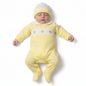 Baby All in One with Smocking and Hat - Owl (NB-6 Months) (PK6) Bis-2120-6085