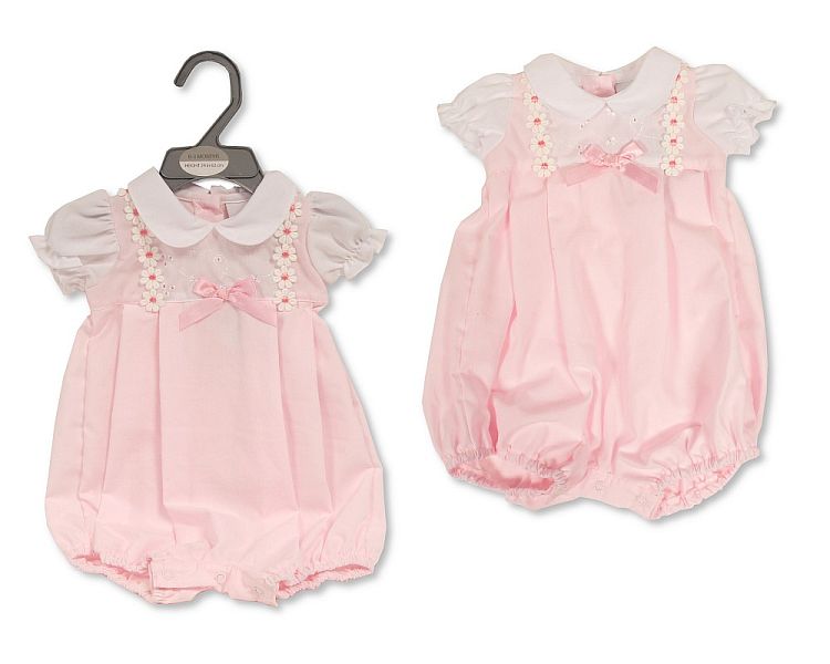 Baby Girls Romper with Bow - Daisies (PK6) (NB-6M) BIS-2120-6153
