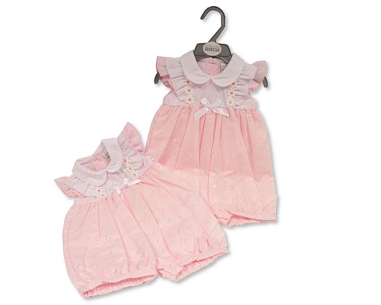 Baby Girls Romper with Bow - Daisies (PK6) (NB-6M) BIS-2120-6161