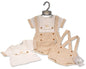 Baby Boys Striped Romper Set with Suspenders - Sunrise (0-6 Months) (PK6) Bis-2120-6194