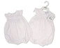 Baby Girls Romper with Lace and Embroidery (NB-6m) (PK6) BIS-2120-6258