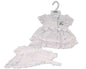 Tiered Baby Dress with Embroidery and Bows (NB-6m) (PK6) BIS-2120-6268