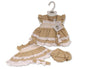 Tiered Baby Linen Dress with Smocking and Bows (6-24m) (PK6) BIS-2120-6276