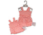 Baby Girls Romper with Smocking and Bow (NB-6m) (PK6) BIS-2120-6295