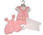 Baby Girls 2 pcs Dungaree Set (NB-6m) (PK6) BIS-2120-6302