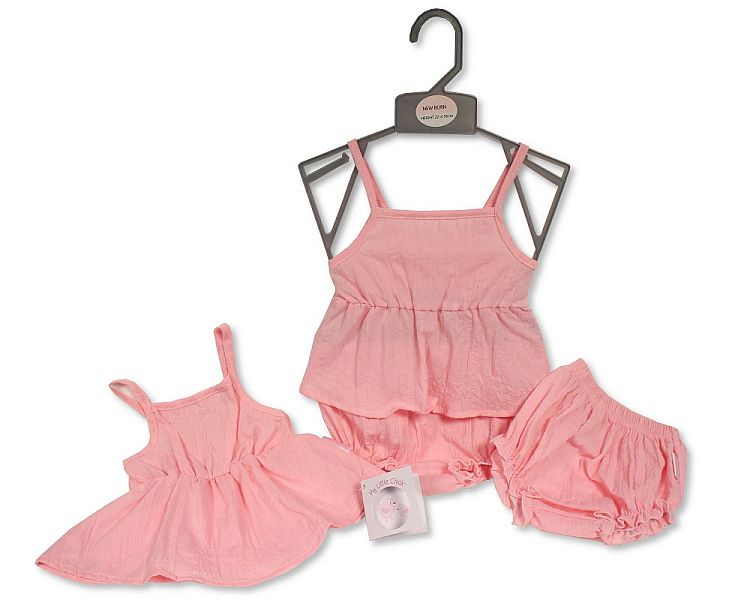 Baby Girls 2 pcs Dress Set (NB-6m) (PK6) BIS-2120-6303