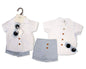 Baby Boys 2 pcs Shorts Set with Sunglasses (NB-9m) (PK4) BIS-2120-6345