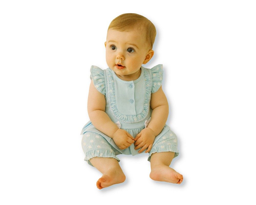 Baby Girls Woven Blouse and Shorts Set with Bows (NB-9m) (PK6) - BIS-2120-6381